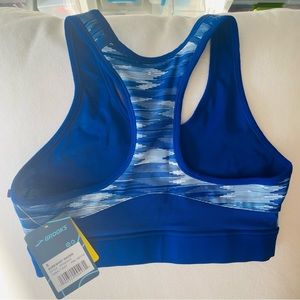 BROOKS Sureshot Racer Running Compression Sports Bra Cobalt Blue